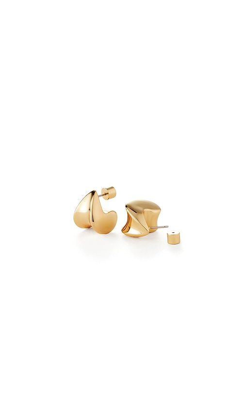 Small Paige Puffs Earrings in Metallic Gold - Jenny Bird - Modalova