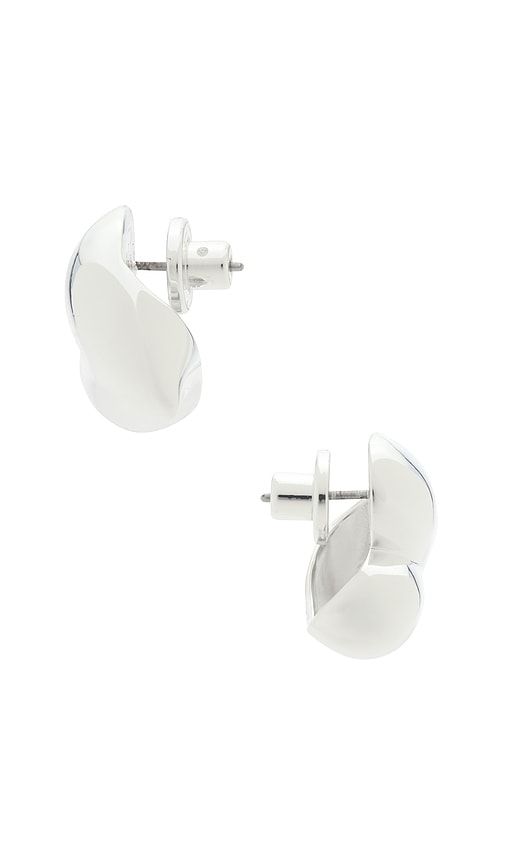 Art Heart Symmetrical Button Earrings in Metallic - Jenny Bird - Modalova