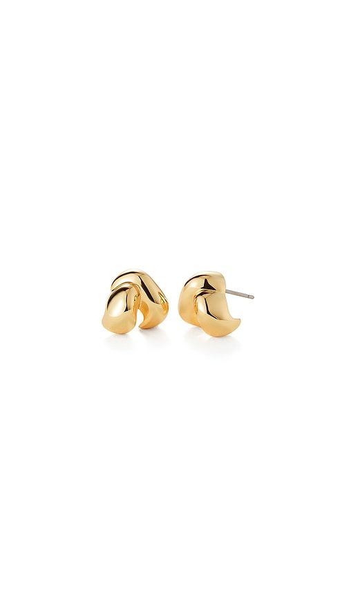 Beatrix Earrings in Metallic Gold - Jenny Bird - Modalova
