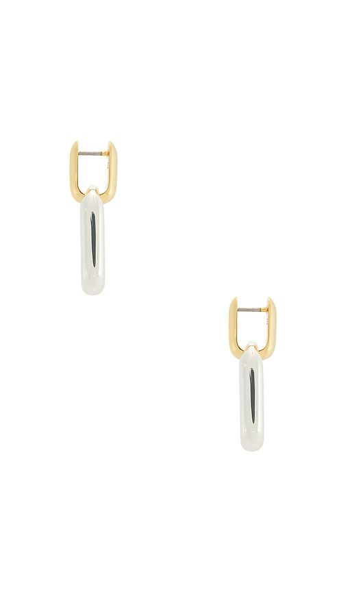 Puffy Detachable Link Earrings in Metallic Silver - Jenny Bird - Modalova
