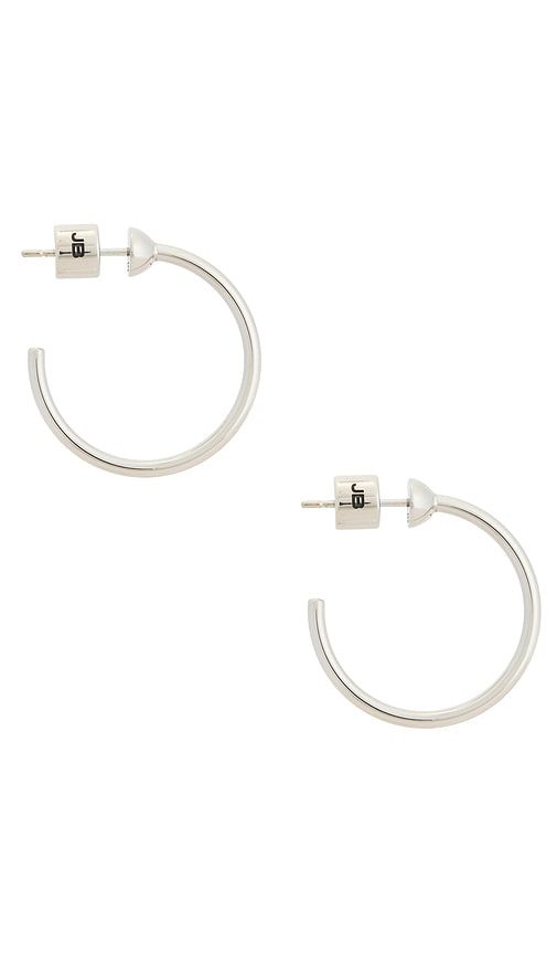 Mini Icon Hoops Earring in Metallic Silver - Jenny Bird - Modalova