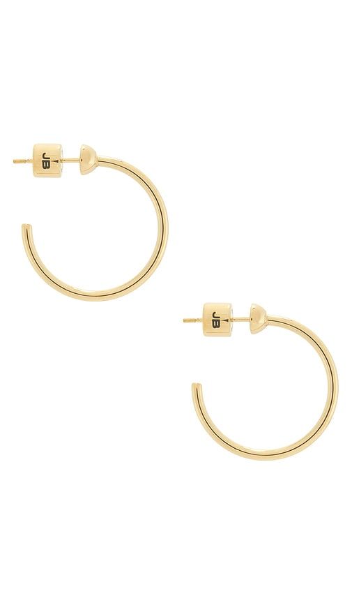 Mini Icon Hoops Earring in Metallic - Jenny Bird - Modalova