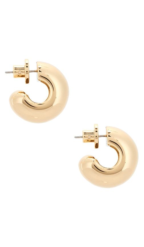 Small Gemma Hoops in Metallic - Jenny Bird - Modalova