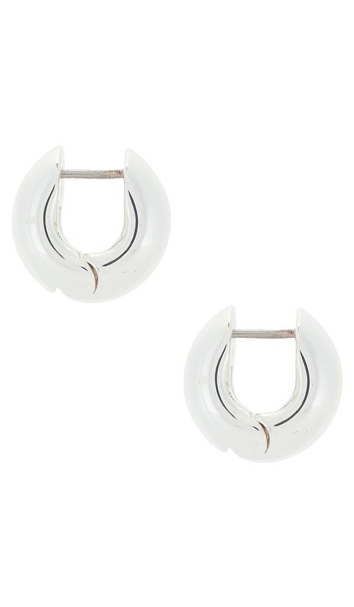 Mini Gemma Hoops in Metallic - Jenny Bird - Modalova