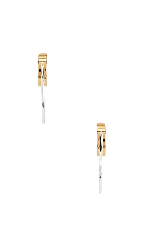 Imogen Hoop Earrings in Gold in Metallic Gold - Jenny Bird - Modalova