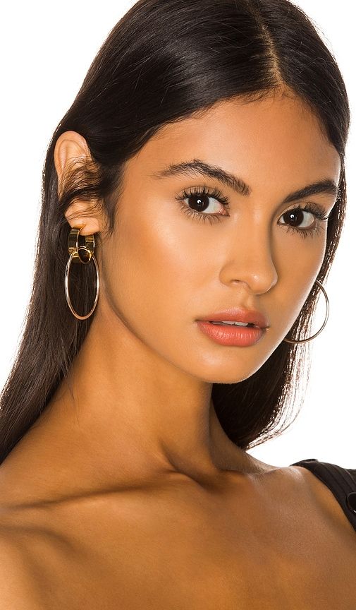 Imogen Hoop Earrings in Gold in - Jenny Bird - Modalova
