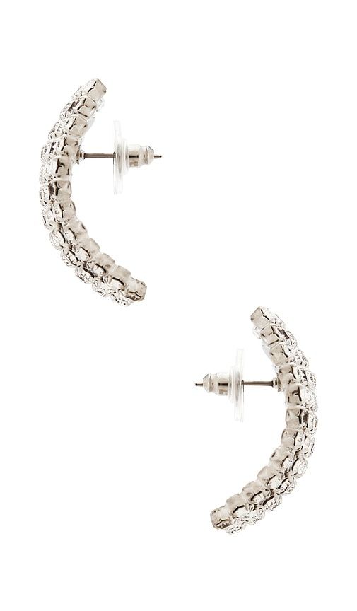 Kyrie Hoop Earrings in Metallic Silver - Jennifer Behr - Modalova