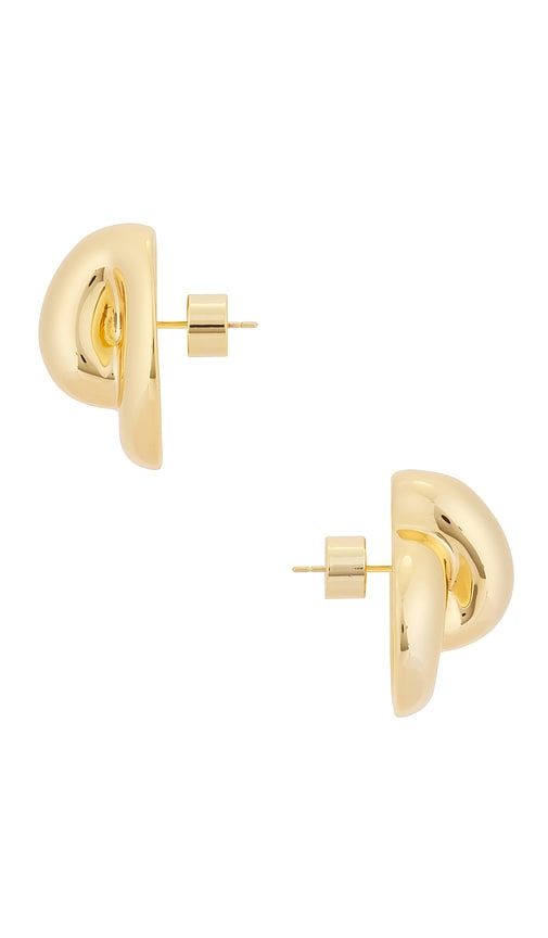 Small Knot Stud Earrings in Metallic Gold - Jennifer Fisher - Modalova