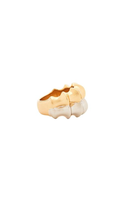 Double Murphy Ring in Metallic Gold,Metallic Silver. - size 6 (also in 7) - Jennifer Fisher - Modalova
