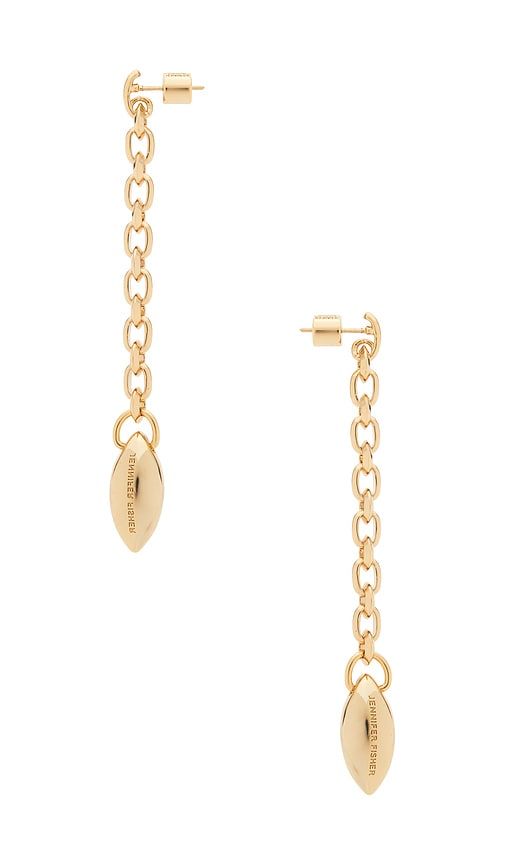 Link Linear Earrings in Metallic Gold - Jennifer Fisher - Modalova