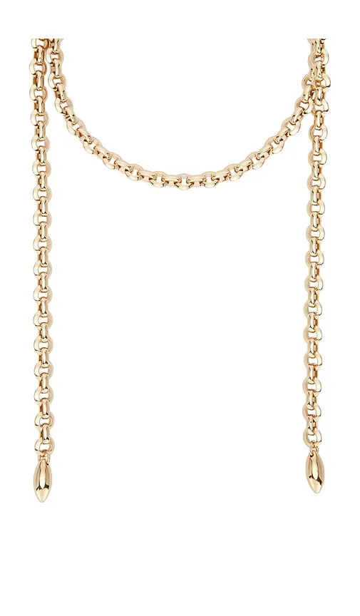 Link Wrap Around Necklace in Metallic Gold - Jennifer Fisher - Modalova