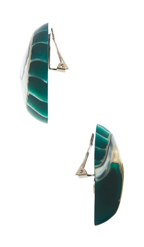 Julietta Nautilus Earrings in Teal - Julietta - Modalova