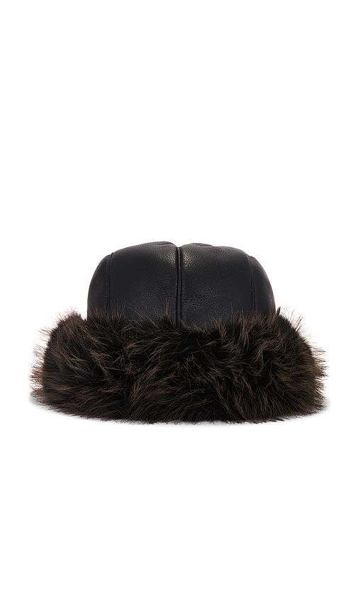 Faux Shearling Roller Hat in - jocelyn - Modalova