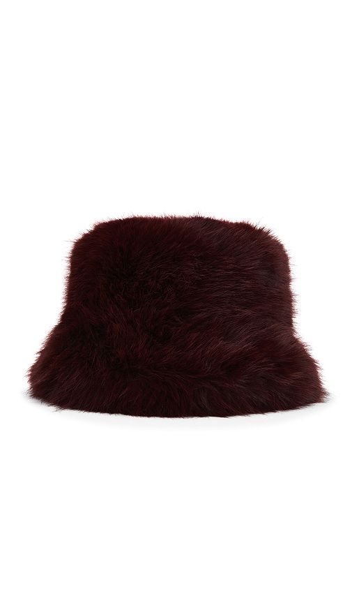 Oversized Faux Fur Bucket Hat in - jocelyn - Modalova