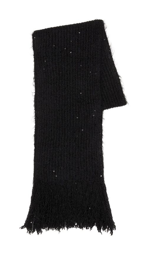 Jocelyn Rib Knit Scarf in Black - jocelyn - Modalova