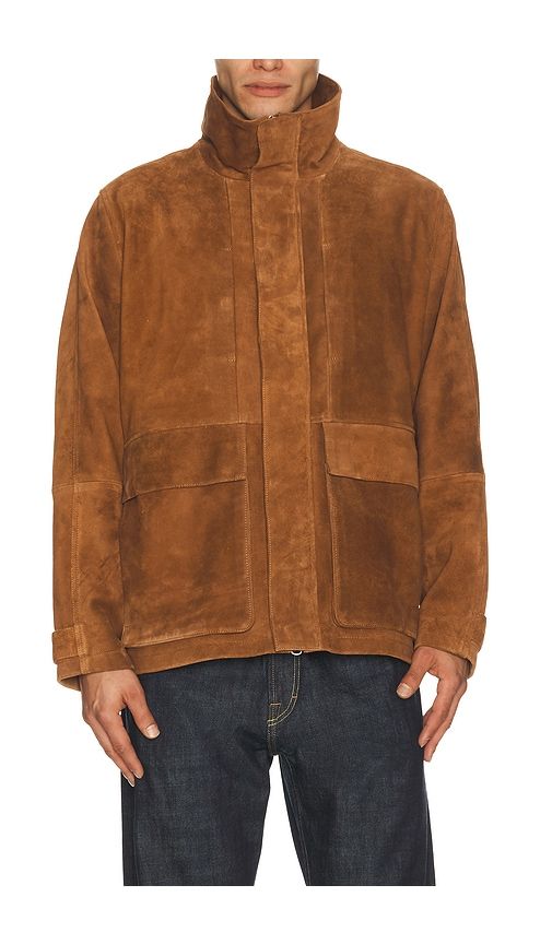 Suede Modern Travel Jacket in Brown. - size L (also in M, S, XL/1X) - Joe's Jeans - Modalova