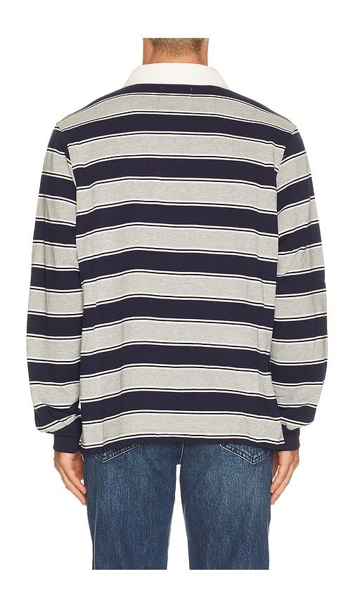 Long Sleeve Rugby Shirt in Navy. - size L (also in M, S, XL/1X) - Joe's Jeans - Modalova