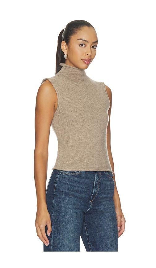 The Stevie Sleeveless Roll Neck Sweater in Taupe. - size M (also in XL) - Joe's Jeans - Modalova