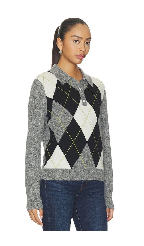 The Long Sleeve Cashmere Polo Sweater in Grey. - size L (also in M, S) - Joe's Jeans - Modalova