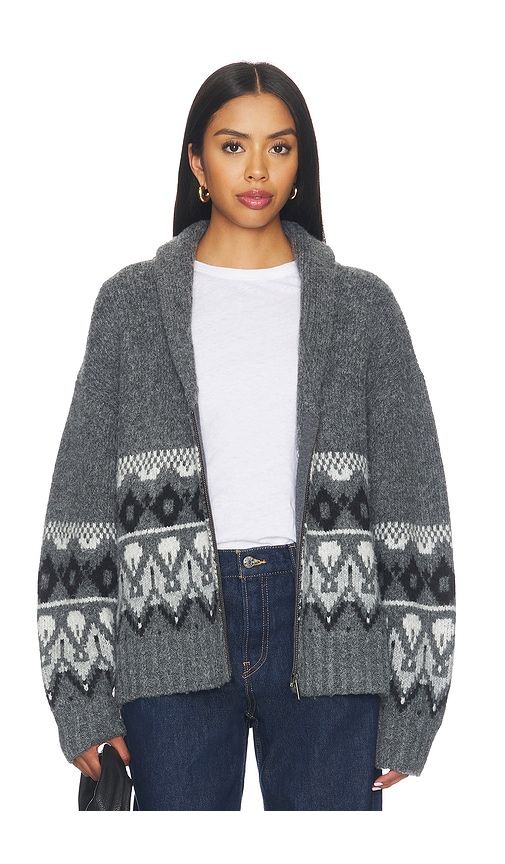 The Inga Fairisle Cardigan in Grey. - size S (also in XS, M, L, XL) - Joe's Jeans - Modalova