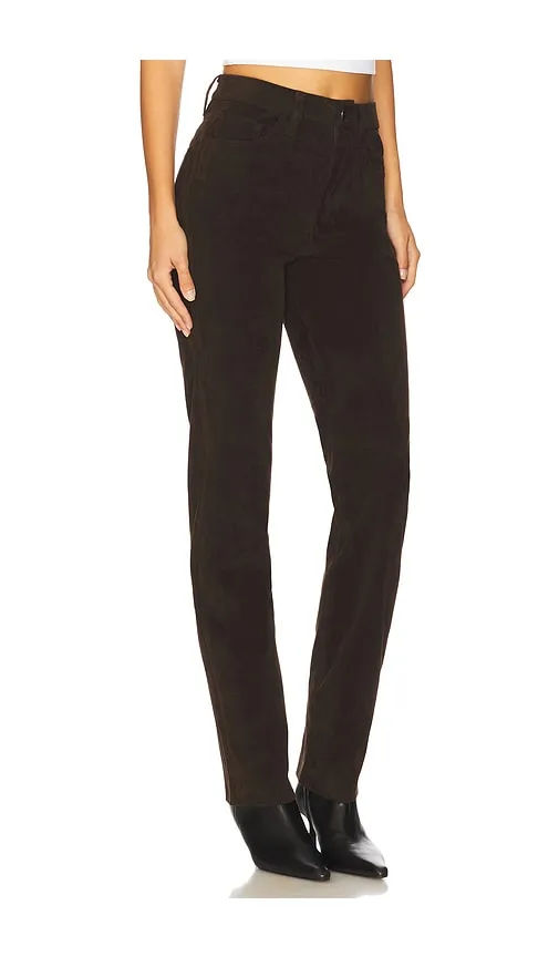 Margot Slim Faux Suede Pant in Chocolate. - size 23 (also in 24, 25, 26, 27, 28, 29, 30, 33) - Joe's Jeans - Modalova