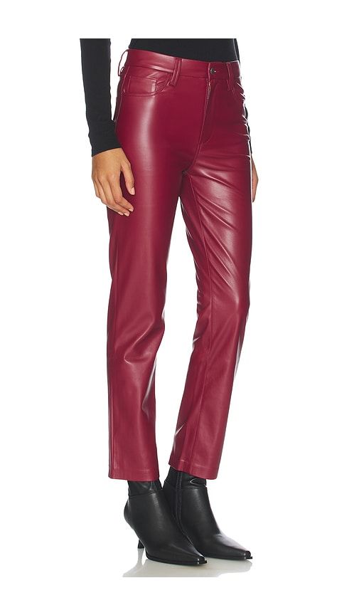 Margot Slim Ankle Faux Leather Pant in Red. - size 32 (also in 34) - Joe's Jeans - Modalova
