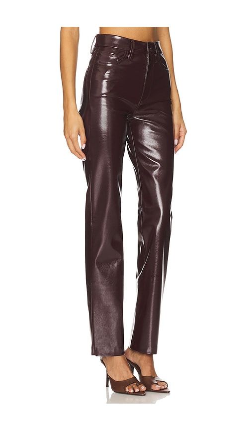 The Margo Faux Leather Slim Pant in Burgundy. - size 26 (also in 27, 28, 32) - Joe's Jeans - Modalova
