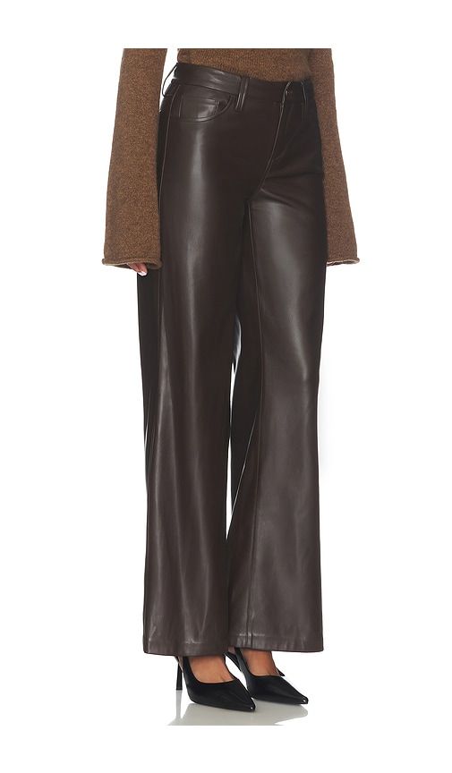 The Faux Leather Lou Lou Pants in Chocolate. - size 26 (also in 27, 28, 30, 31, 33, 34) - Joe's Jeans - Modalova