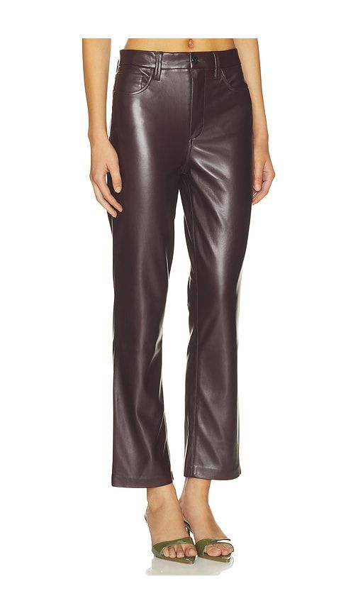 The Lyra Slim Ankle Faux Leather Pants in Wine. - size 23 (also in 24, 25, 26, 27, 28, 29, 30, 31, 32, 34) - Joe's Jeans - Modalova