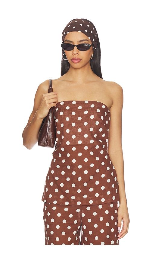 Mariel Strapless Top in Brown. - size L (also in M, S, XL, XS) - Joe's Jeans - Modalova
