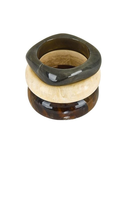 Mallorca Bangle Set in Cream - Jordan Road - Modalova