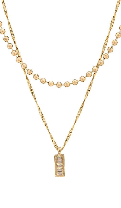 Rendezvous Necklace Stack in Metallic Gold - Jordan Road - Modalova