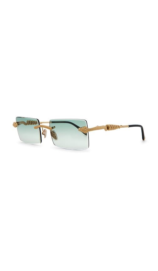 Serpent Authentic Glasses in Green - James Oro - Modalova
