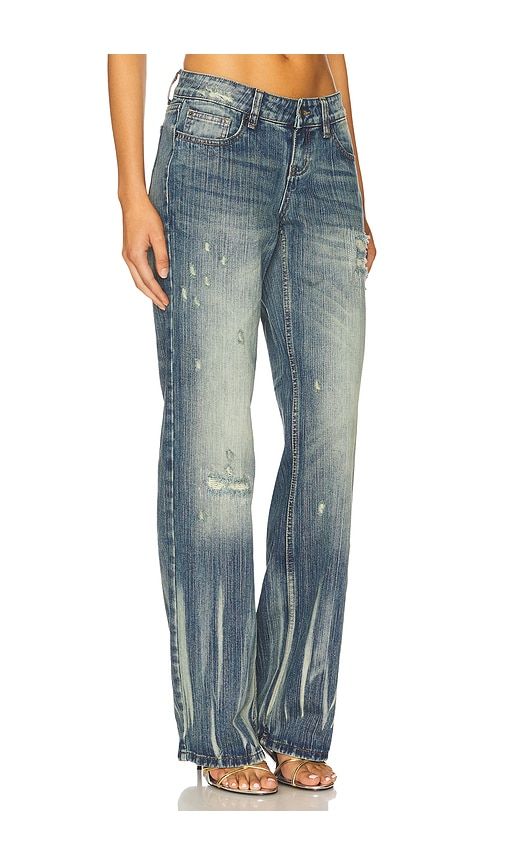 Hunter Straight Leg in Blue. - size 24 (also in 25, 26) - Jaded London - Modalova
