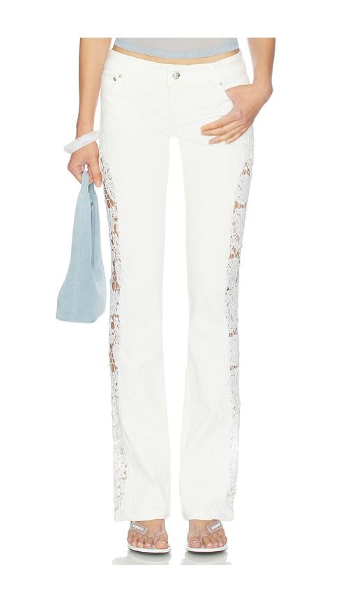 Cooper Jeans With Lace Applique in . - size 25 (also in 26, 28, 30, 32, 34) - Jaded London - Modalova
