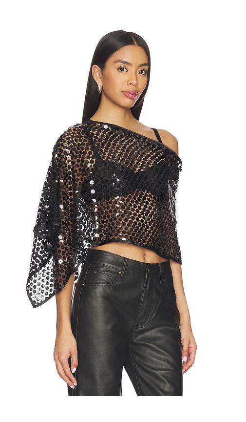 Sequin Cape Top in - Jaded London - Modalova