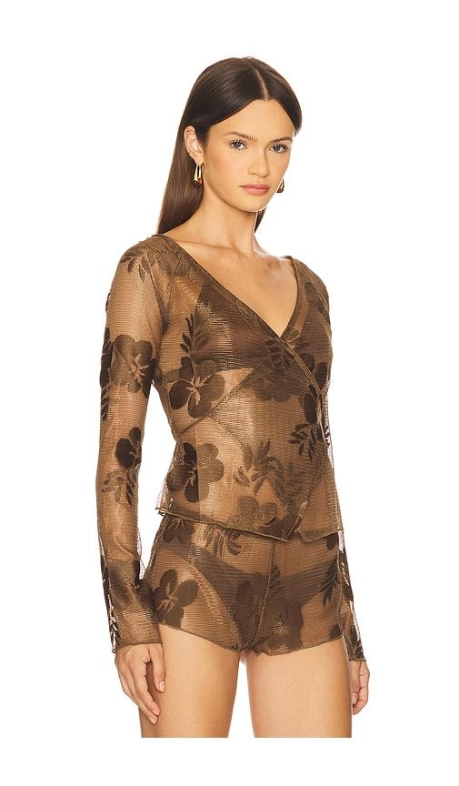 Celina Wrap Top in . - size 10 (also in 6, 8) - Jaded London - Modalova