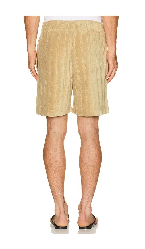 Allan Stripe Terry Shorts in Brown. - size L (also in M, XL/1X) - J.Lindeberg - Modalova