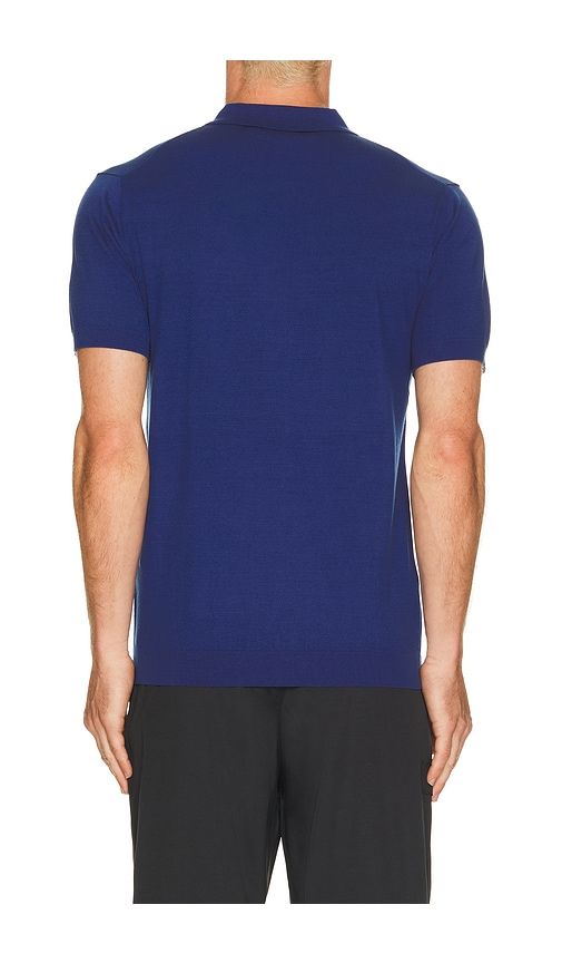 Ridge Knitted Polo in Blue. - size M (also in S) - J.Lindeberg - Modalova