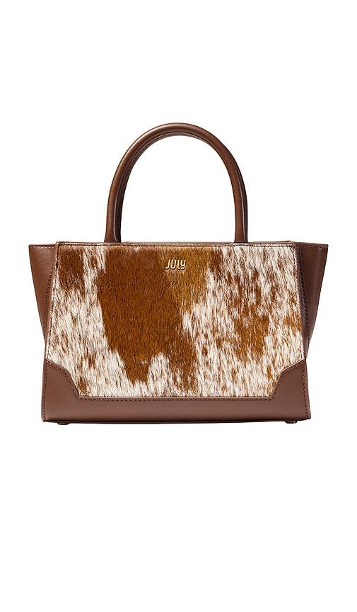 Juliette Winged Cow Print Crossbody in - July - Modalova