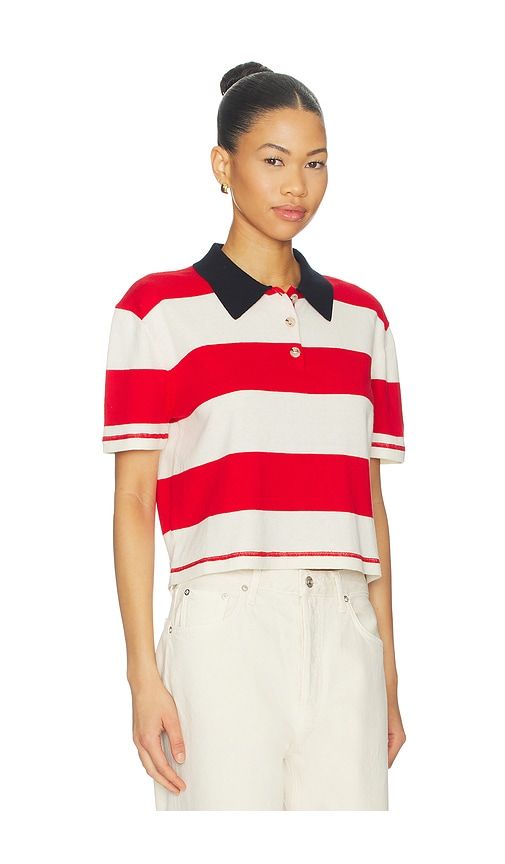 Angelo Top in White,Red. - size M (also in S) - John & Jenn by Line - Modalova