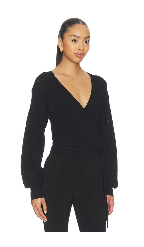 August Top in Black. - size M (also in S, XS) - John & Jenn by Line - Modalova