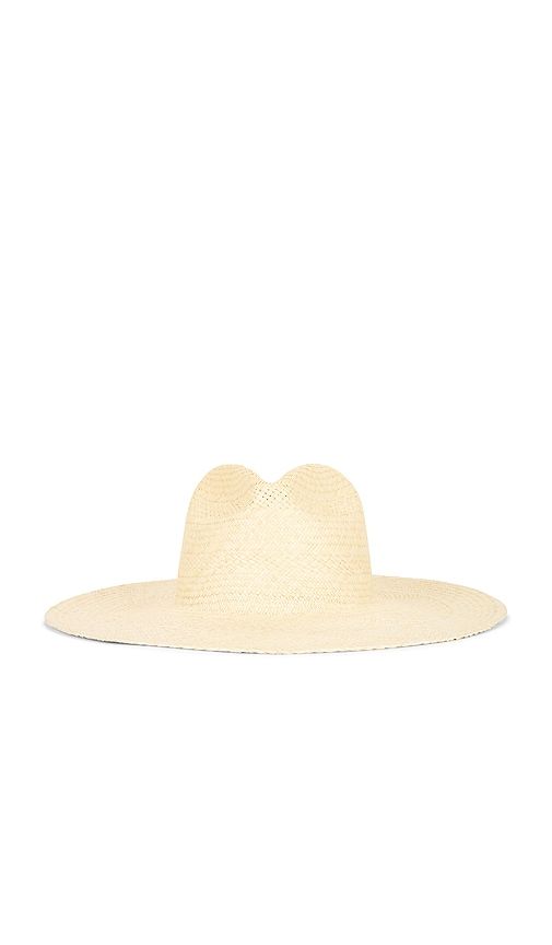 Capri Fedora Hat in Beige. - size L (also in M) - Janessa Leone - Modalova