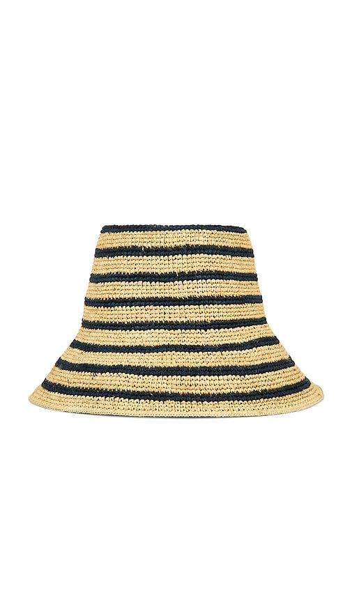 Harbor Bucket Hat in Neutral. - size L (also in M, S, XL) - Janessa Leone - Modalova