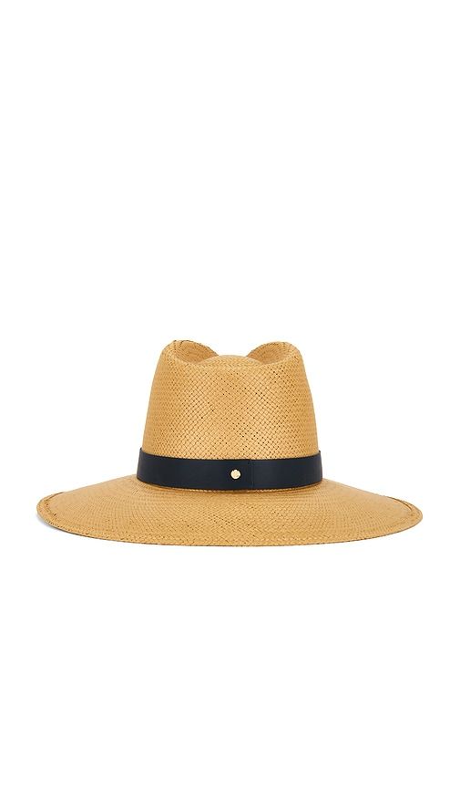 Leah Fedora Hat in Neutral. - size M (also in S) - Janessa Leone - Modalova