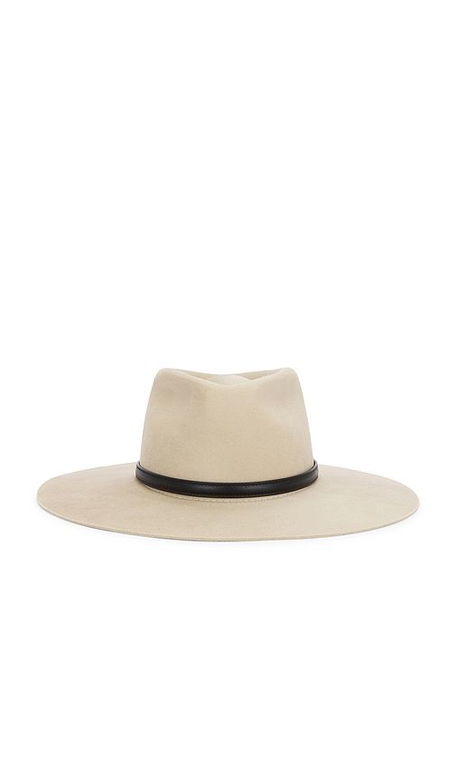 Beck Fedora Hat in Grey. - size M (also in S) - Janessa Leone - Modalova