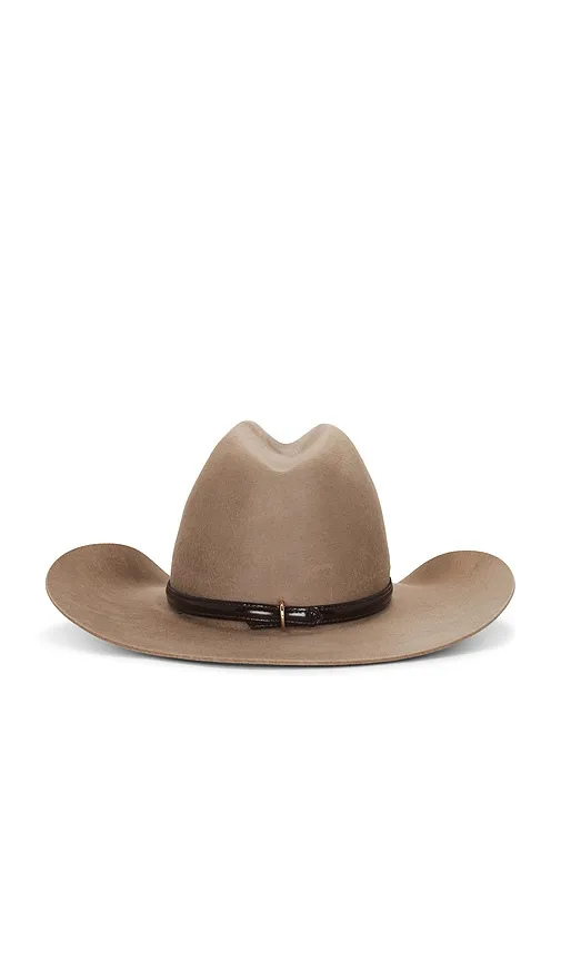 Nash Cowboy Hat in Cream. - size L (also in M, S) - Janessa Leone - Modalova
