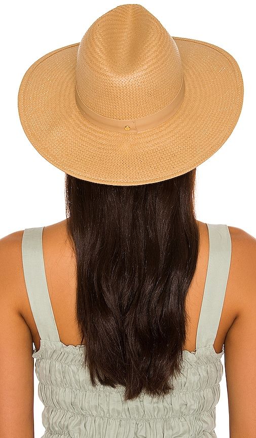 Simone Hat in Neutral. - size L (also in M, S) - Janessa Leone - Modalova