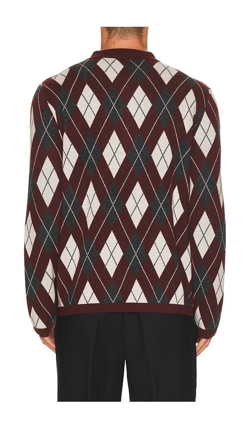 Callum Cashmere Argyle Polo in Multi. - size L (also in M, S, XL/1X, XXL/2X) - SIMKHAI - Modalova