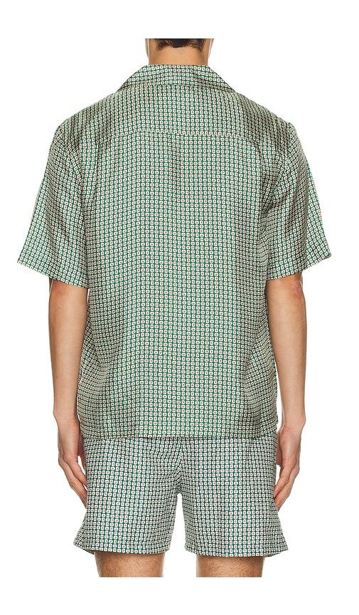 Clarke Printed Silk Shirt in Green. - size L (also in M, S, XXL/2X) - SIMKHAI - Modalova